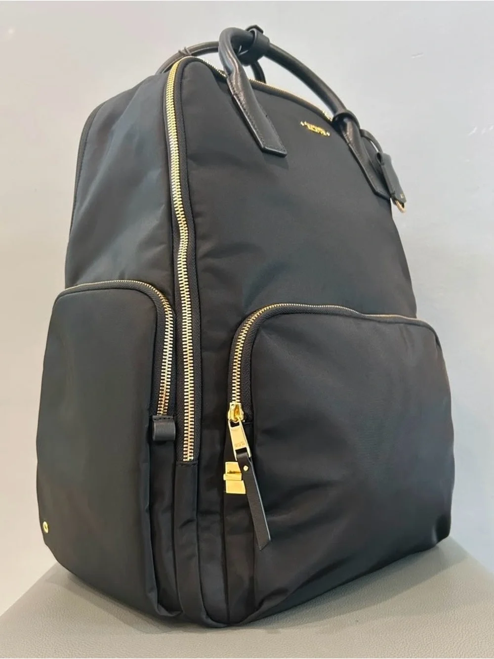 NWT TUMI Uma Backpack with Gold-Tone Hardware